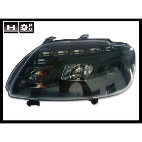 Fari Day Light Volkswagen Touran '03 / Caddy '05 Black (Cod. E-FAW087)