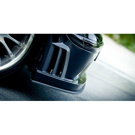 SPLITTER ANTERIORE MERCEDES CLK W209 BLACK (SL BLACK SERIES LOOK) (Cod. M-ME-CLK-209-BLACK-SL-FD2G)