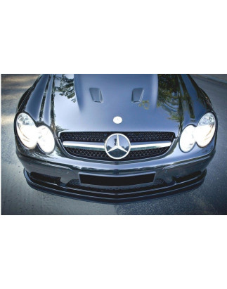 SPLITTER ANTERIORE MERCEDES CLK W209 BLACK (SL BLACK SERIES LOOK) (Cod. M-ME-CLK-209-BLACK-SL-FD2G)