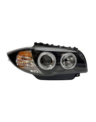 Fari Anteriori Angel Eyes BMW E87/E81/E88/E82 Black (Cod. E-FAB0092)