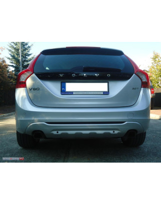 Spoiler paraurti posteriore 2 tubi VOLVO V60  (Cod. TF-BFT01301)