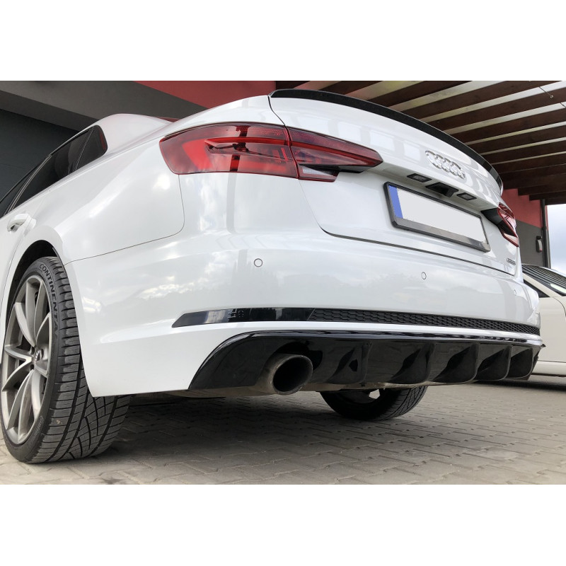 Diffusore paraurti posteriore 1 tubo Sinistro + 1 tubo Destro AUDI A4 B9 sline 2015-2019 (Cod. TF-BF