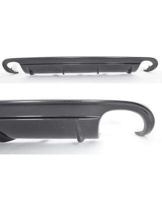 Diffusore paraurti posteriore look RS4 2 tubi SINISTRO + 2 tubi DESTRO AUDI A4 B8 lift 2011-2015 (Co