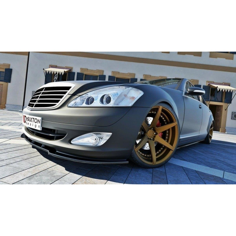 SPLITTER ANTERIORE MERCEDES S-CLASS W221 (Cod. M-ME-S-W221-FD1G) SPLITTER ANTERIORE MERCEDES S-CLASS W221 (Cod. M-ME-S-W221-FD1G)