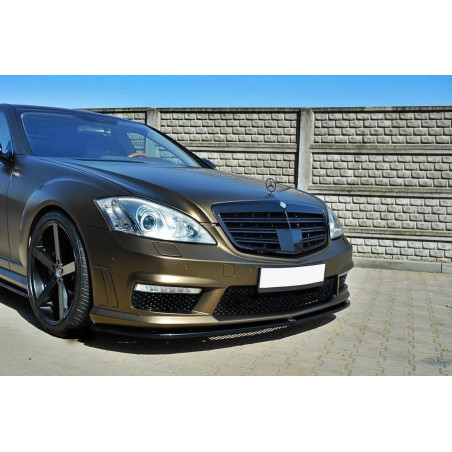 SPLITTER ANTERIORE MERCEDES S-CLASS W221 AMG (Cod. M-ME-S-W221-AMG-FD1G)