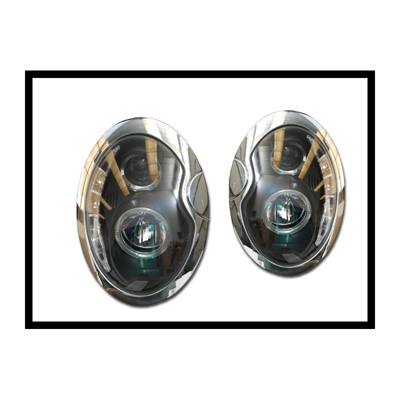 Fari Day Light Mini R50 / R52 / R53 '01/'05 Black (Cod. E-FAMI006)