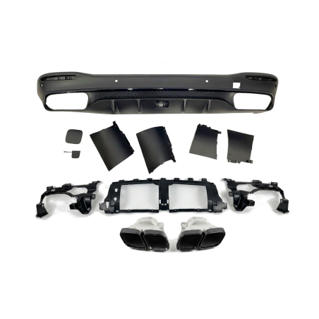 Diffusore Posteriore Mercedes W167 / X167 GLE / GLS Look 63 2020-2025 (Cod. E-TCM0468)
