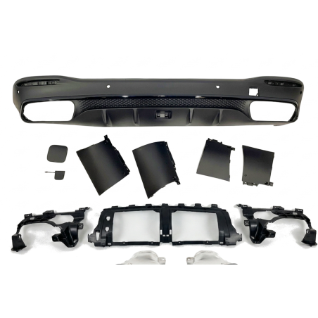 Diffusore Posteriore Mercedes W167 / X167 GLE / GLS Look 63 2020-2025 (Cod. E-TCM0468)