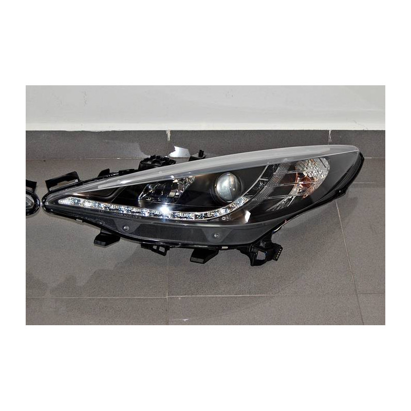 Fari Day Light Peugoet 207 Nero (Cod. E-FAP0087)
