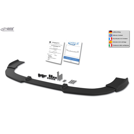 Spoiler paraurti per CITROEN Berlingo (7 / 2015+) & for PEUGEOT Partner (7 / 2015+)  (Cod. R-RDFAVX3