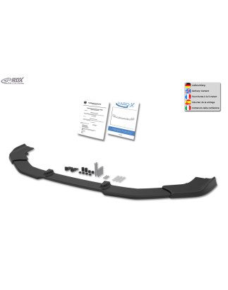 Spoiler paraurti per AUDI A4 8W B9 (-2019/ for S-Line- and S4-Frontbumper)  (Cod. R-RDFAVX30838)