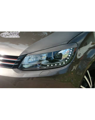 Palpebre fari per VW Touran 1T Facelift (2010-2015) / Caddy 2K (2010-2015) (Cod. R-RDSB122)