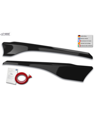 Palpebre fari per FORD Transit Custom & Tourneo Custom (2018+) nero lucido (Cod. R-RDSB157-GZD)