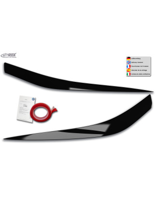 Palpebre fari per KIA Ceed CD & KIA ProCeed CD 2018-2021 & 2021+ nero lucido (Cod. R-RDSB174-GZD)