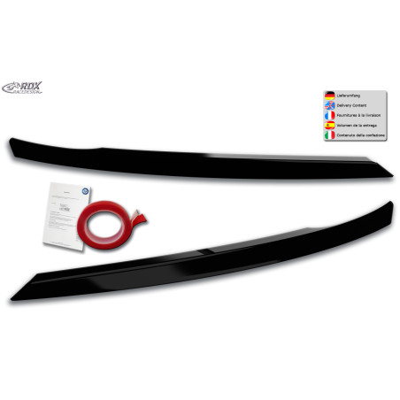 Palpebre fari per SEAT Ateca & CUPRA Ateca 5FP (2016-2020) nero lucido (Cod. R-RDSB175-GZD)