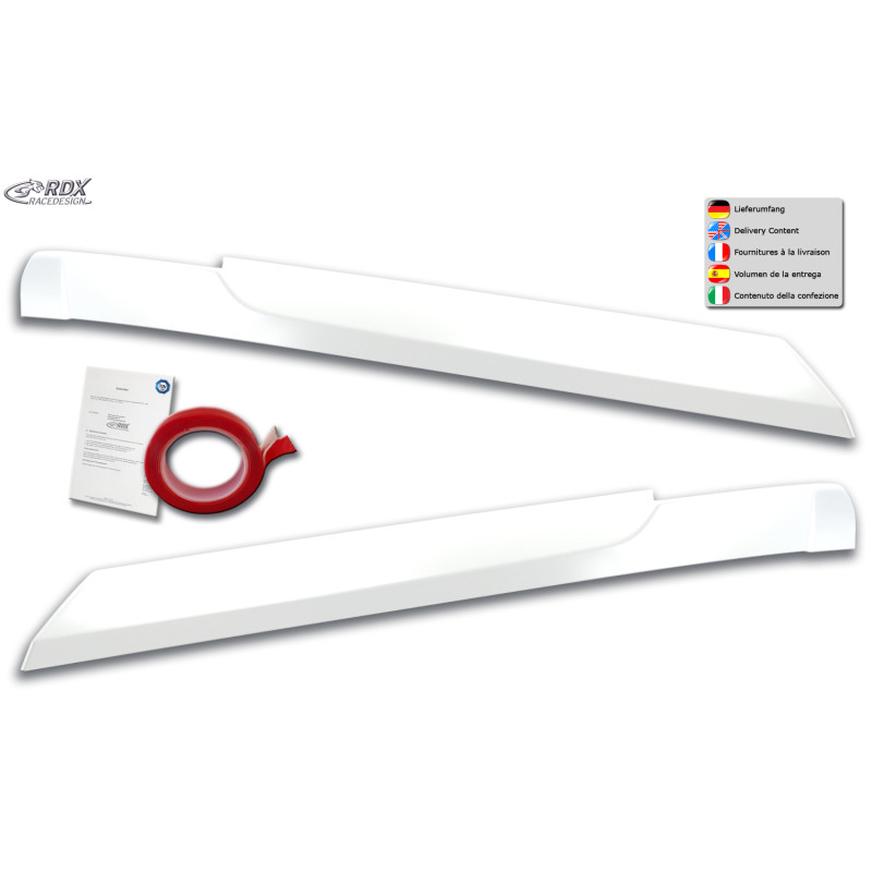 Palpebre fari per VW Crafter & MAN TGE (2017+) bianco lucido (Cod. R-RDSB177-WS)