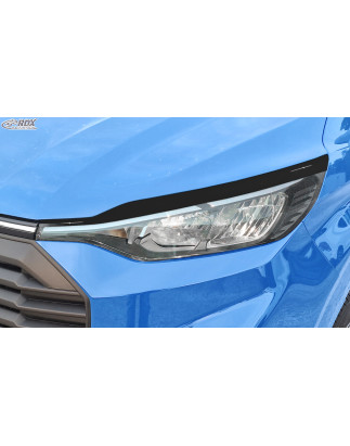 Palpebre fari per FORD Transit Custom & Tourneo Custom (for Halogen/ 2023-present) nero lucido (Cod.