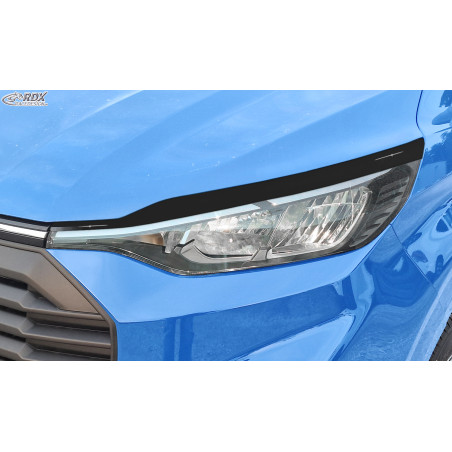 Palpebre fari per FORD Transit Custom & Tourneo Custom (for Halogen/ 2023-present) nero lucido (Cod.