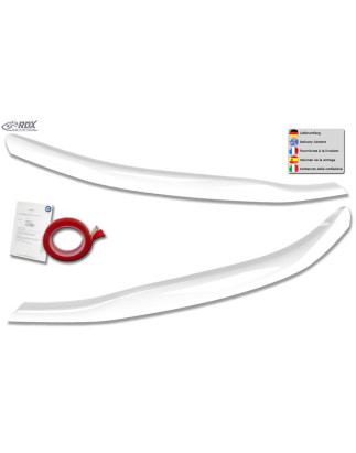 Palpebre fari per FORD Transit Custom & Tourneo Custom (for Halogen/ 2023-present) bianco lucido (Co