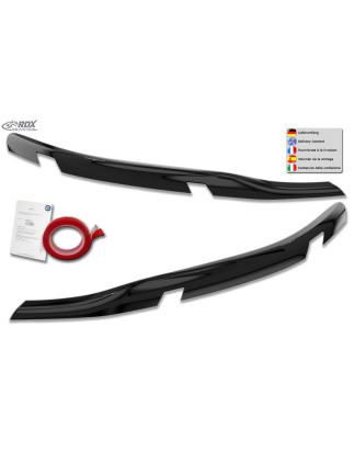 Palpebre fari per FORD Tourneo Custom & Transit Custom (for LED/ 2023-present) nero lucido (Cod. R-R