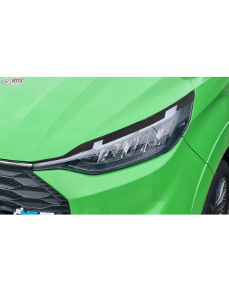 Palpebre fari per FORD Tourneo Custom & Transit Custom (for LED/ 2023-present) nero lucido (Cod. R-R