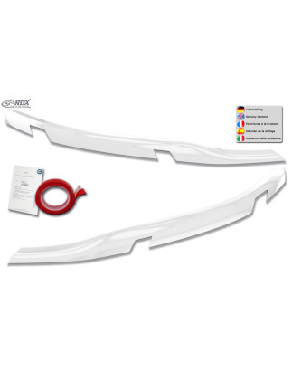 Palpebre fari per FORD Tourneo Custom & Transit Custom (for LED/ 2023-present) bianco lucido (Cod. R