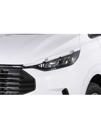 Palpebre fari per FORD Tourneo Custom & Transit Custom (for LED/ 2023-present) bianco lucido (Cod. R