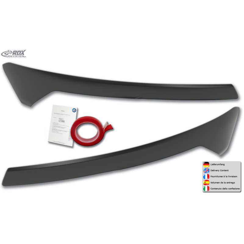 Palpebre fari per FORD Transit Courier & Tourneo Courier (N1P / N3P | 2024+) Light Brows (Cod. R-RDS