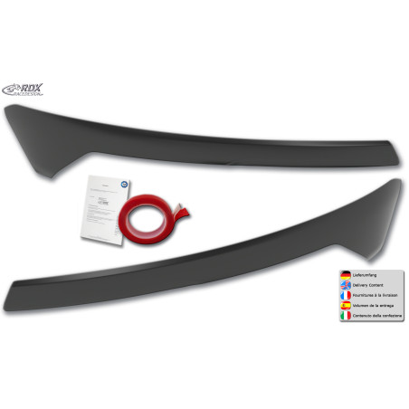 Palpebre fari per FORD Transit Courier & Tourneo Courier (N1P / N3P | 2024+) Light Brows (Cod. R-RDS