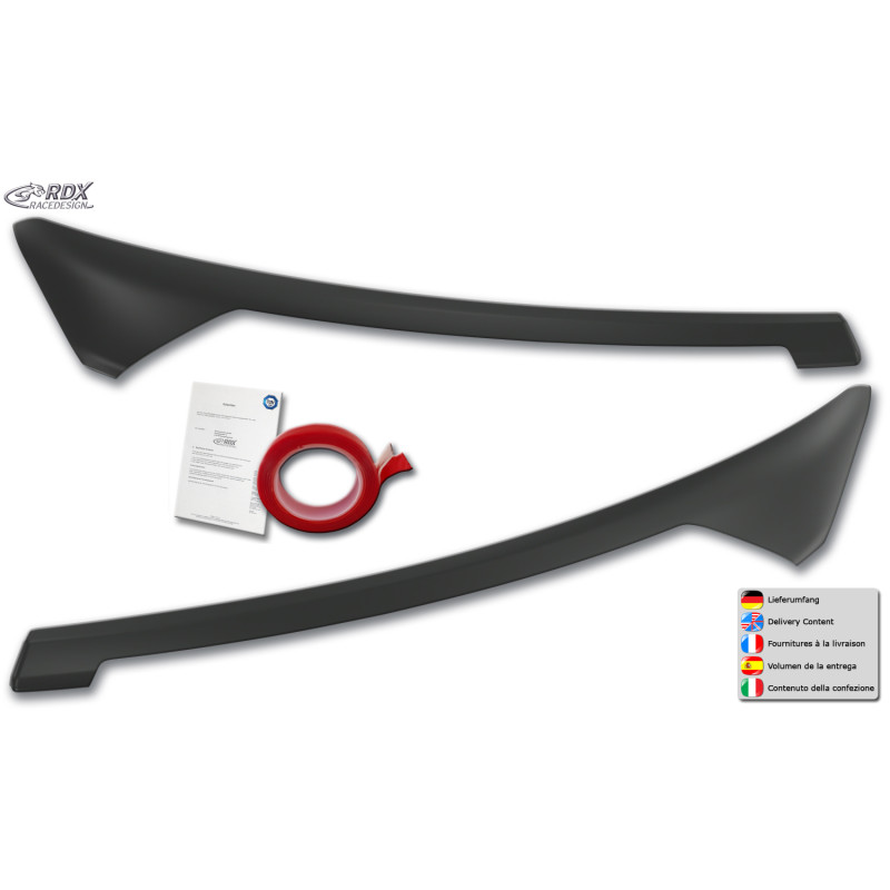 Palpebre fari per FORD Transit Courier & Tourneo Courier (N1P / N3P | 2024+) Light Brows (Cod. R-RDS