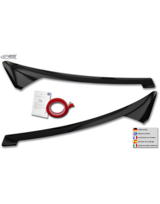 Palpebre fari per FORD Transit Courier & Tourneo Courier (N1P / N3P | 2024+) nero lucido (Cod. R-RDS