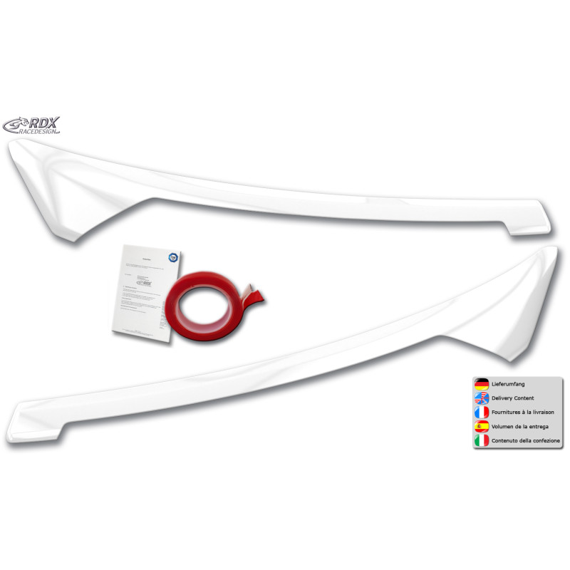 Palpebre fari per FORD Transit Courier & Tourneo Courier (N1P / N3P | 2024+) bianco lucido (Cod. R-R