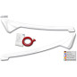 Palpebre fari per FORD Transit Courier & Tourneo Courier (N1P / N3P | 2024+) bianco lucido (Cod. R-R