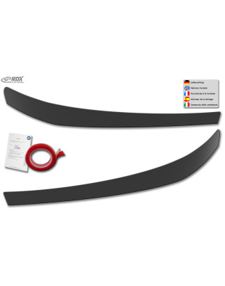 Palpebre fari per HYUNDAI H-1 / H300 / i800 (TQ / 2018+) Light Brows (Cod. R-RDSB232)