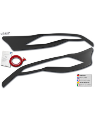 Palpebre fari per FORD Transit Custom & Tourneo Custom (2012-2018) Light Brows (Cod. R-RDSB233)
