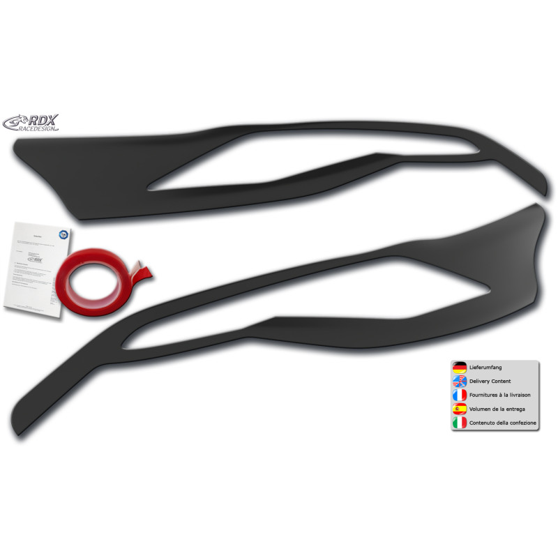 Palpebre fari per FORD Transit Custom & Tourneo Custom (2012-2018) Light Brows (Cod. R-RDSB233) Palpebre fari per FORD Transit Custom & Tourneo Custom (2012-2018) Light Brows (Cod. R-RDSB233)