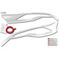 Palpebre fari per FORD Transit Custom & Tourneo Custom (2012-2018) bianco lucido (Cod. R-RDSB233-WS)