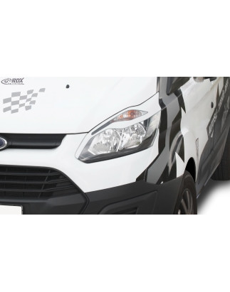 Palpebre fari per FORD Transit Custom & Tourneo Custom (2012-2018) bianco lucido (Cod. R-RDSB233-WS)