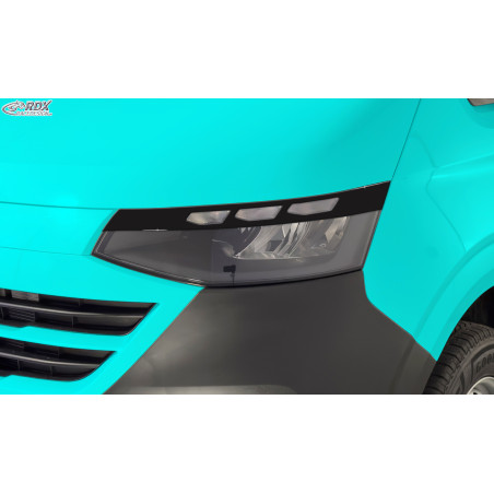 Palpebre fari per VW Transporter / Shuttle / Caravelle (2025-present) nero lucido (Cod. R-RDSB238-GZ