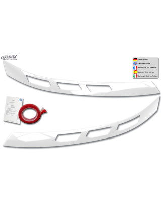 Palpebre fari per VW Transporter / Shuttle / Caravelle (2025-present) bianco lucido (Cod. R-RDSB238-