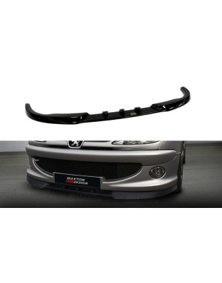 SPLITTER ANTERIORE PEUGEOT 206 (for: CC, RC, GTI, S16, XSI, XS, SPORT) (Cod. M-PE-206-CC-FD1G)