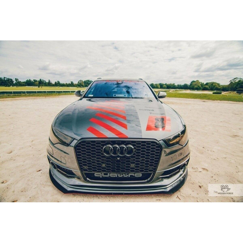 SPLITTER RACING ANTERIORE AUDI A6 C7 S-LINE (2 splitters  1 set) (Cod. M-AU-A6-C7-SLINE-FD2G+CNCA)