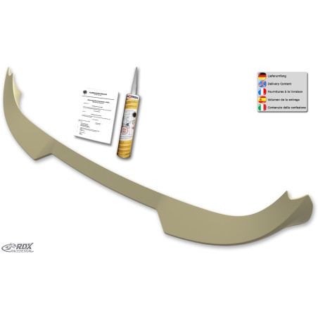 Spoiler Tetto per VW Caddy 2K 2KN (2015-2020) per portellone (Cod. R-RDDS163)