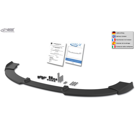 Spoiler anteriore VARIO-X per AUDI A4 B7 8H cabrio 2005+  - AUDI A4 (B7) (Cod. R-RDFAVX30076)
