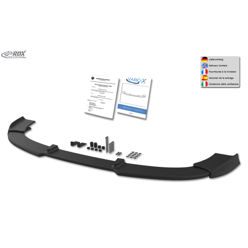 Spoiler anteriore VARIO-X per BMW serie 5 E60 / E61 -2006 (M-Technik paraurti)   (Cod. R-RDFAVX30155