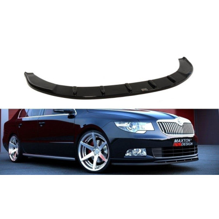 SPLITTER ANTERIORE Skoda Superb Mk2 (per spoiler paraurti  sportivo) (Cod. M-SK-SU-2-SPORT-FD1G)
