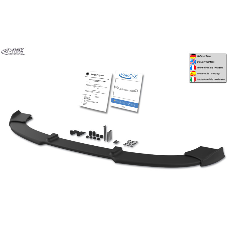 Spoiler anteriore VARIO-X per PEUGEOT 206 (big Front)  (Cod. R-RDFAVX30442)