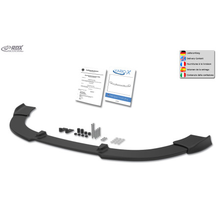 Spoiler anteriore VARIO-X per SEAT Altea 5P -2009 incl. Altea XL  (Cod. R-RDFAVX30510)