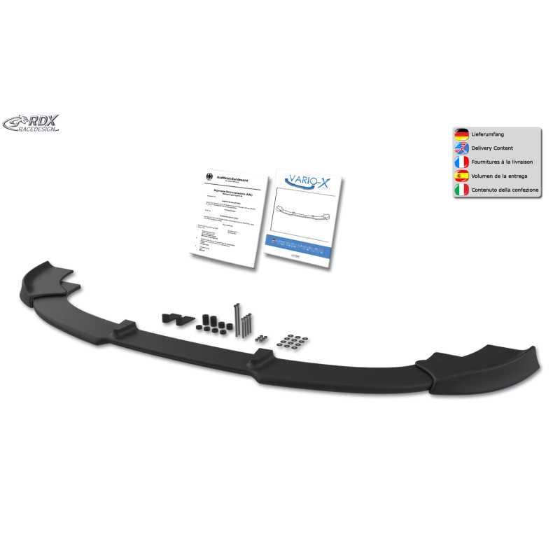 Spoiler anteriore VARIO-X per VW T5 2009+ (Cod. R-RDFAVX30595)