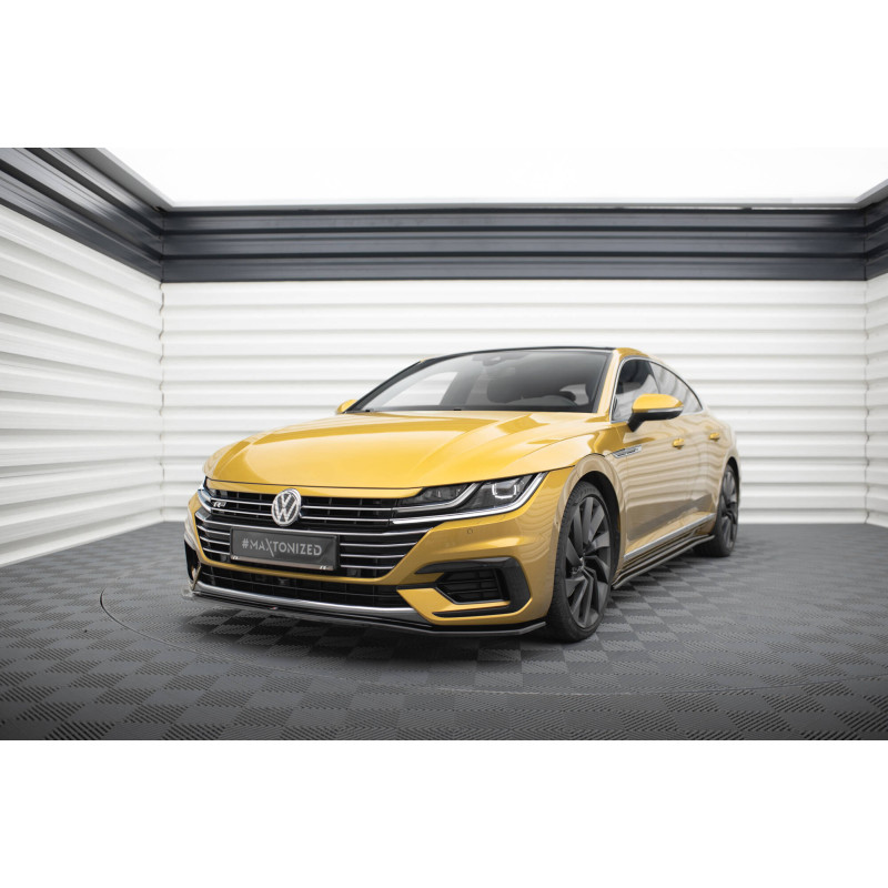 SPLITTER ANTERIORE V.1 Volkswagen Arteon R-Line berlina / Shooting Brake Mk1 (Cod. M-VW-AR-1-RLINE-F